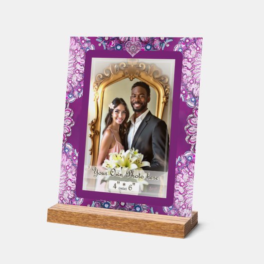 Kardinaal rode Rosace Acryl Bord (Hoek)