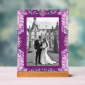 Kardinaal rode Rosace Acryl Bord (Neutraal)