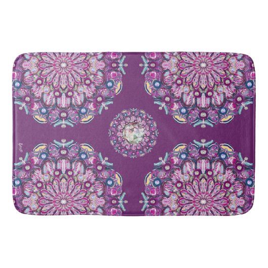 Kardinaal rode Rosace Badmat (Voorkant)