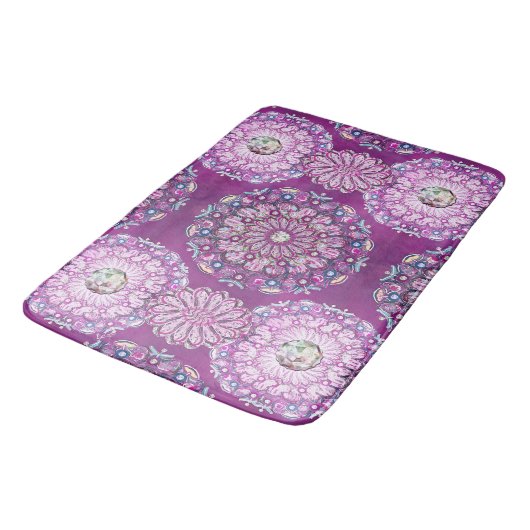 Kardinaal rode Rosace Badmat (Gekanteld)