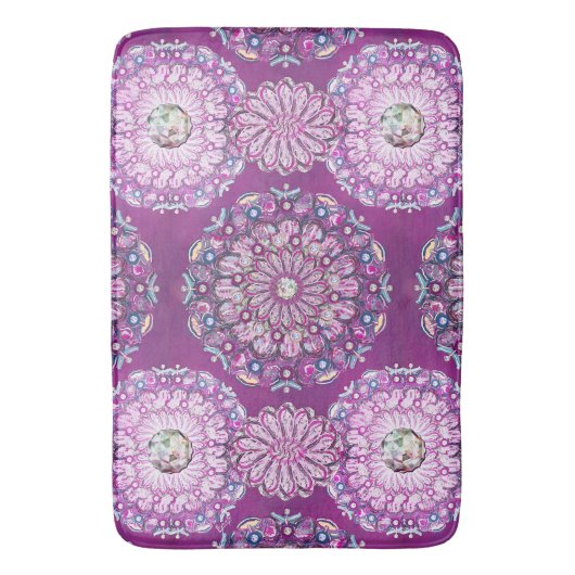 Kardinaal rode Rosace Badmat (Voorkant Verticaal)