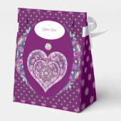 Kardinaal rode Rosace Bedankdoosjes (Achterkant)