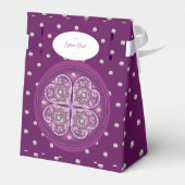 Kardinaal rode Rosace Bedankdoosjes (Achterkant)