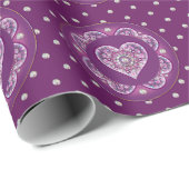 Kardinaal rode Rosace Cadeaupapier (Rol Hoek)