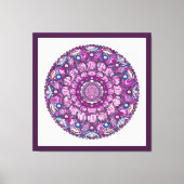 Kardinaal rode Rosace Canvas Afdruk (Voorkant)