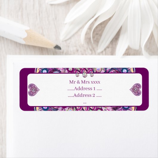 Kardinaal rode Rosace Etiket (Insitu)