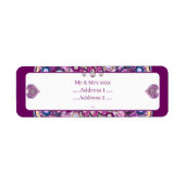 Kardinaal rode Rosace Etiket (Voorkant)