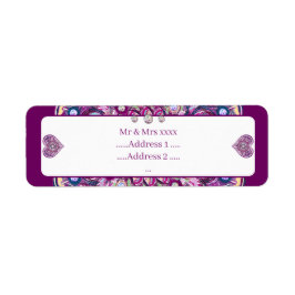 Kardinaal rode Rosace Etiket