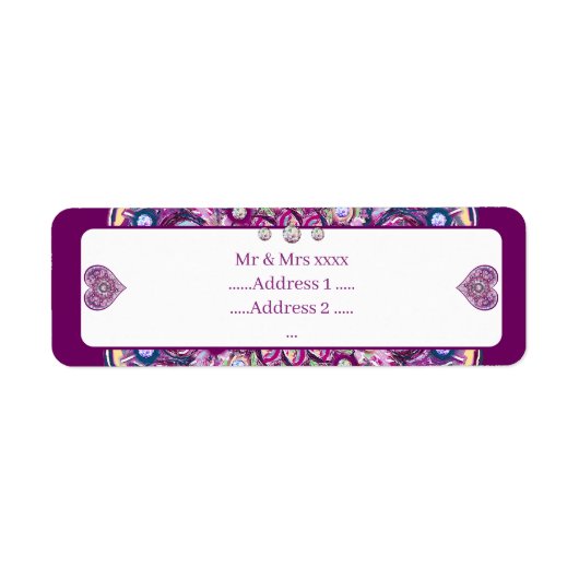 Kardinaal rode Rosace Etiket (Voorkant)