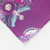 Kardinaal rode Rosace Fleece Deken (Hoek)