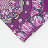 Kardinaal rode Rosace Fleece Deken (Hoek)