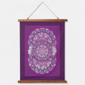 Kardinaal rode Rosace Hangend Wandkleed (Voorkant)