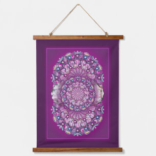 Kardinaal rode Rosace Hangend Wandkleed