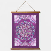 Kardinaal rode Rosace Hangend Wandkleed (Voorkant)