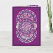 Kardinaal rode Rosace Kaart (Voorkant)