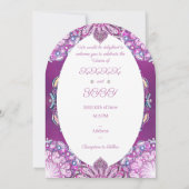 Kardinaal rode Rosace Kaart (Achterkant)