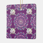 Kardinaal rode Rosace Keramisch Ornament (Links)