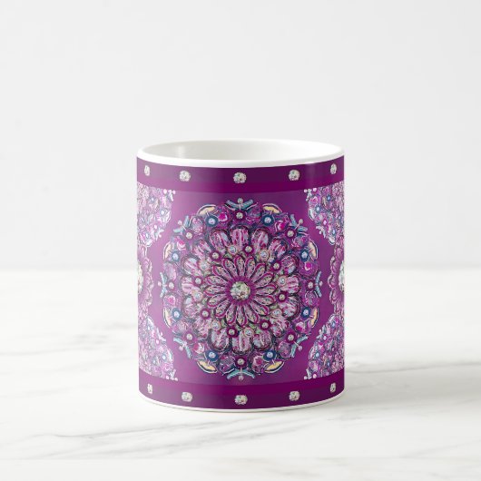 Kardinaal rode Rosace Koffiemok (Center)