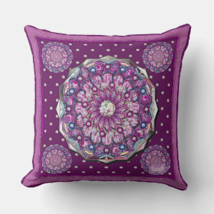 Kardinaal rode Rosace Kussen