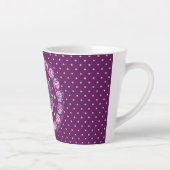 Kardinaal rode Rosace Latte Mok (Rechts)