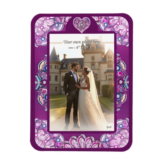 kardinaal rode rosace magneet (Verticaal)