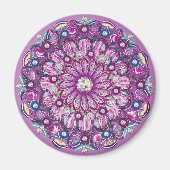 Kardinaal rode Rosace Magneet (Voorkant)