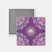 Kardinaal rode Rosace Magneet (Voorkant / Achterkant)