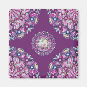 Kardinaal rode Rosace Magneet (Voorkant)