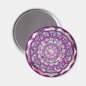 Kardinaal rode Rosace Magneet (Voorkant / Achterkant)