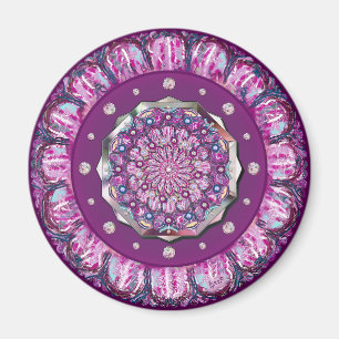 Kardinaal rode Rosace Magneet