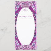 Kardinaal rode Rosace Menu (Voorkant)