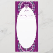 Kardinaal rode Rosace Menu (Voorkant)