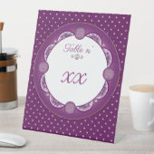 Kardinaal rode Rosace Reclamebord Met Voetstuk (Insitu)