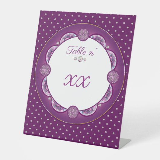 Kardinaal rode Rosace Reclamebord Met Voetstuk (Voorkant)