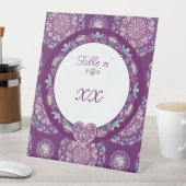 Kardinaal rode Rosace Reclamebord Met Voetstuk (Insitu)