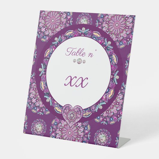 Kardinaal rode Rosace Reclamebord Met Voetstuk (Voorkant)