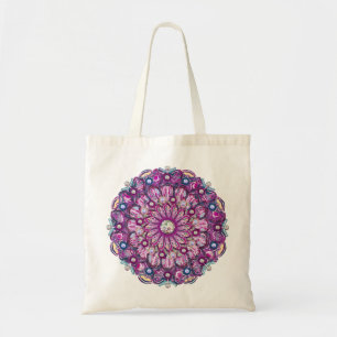Kardinaal rode Rosace Tote Bag