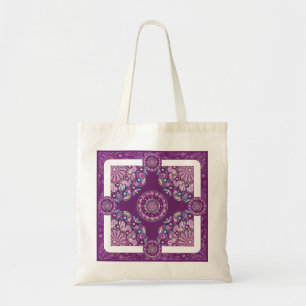 Kardinaal rode Rosace Tote Bag