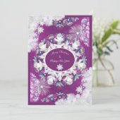 Kardinaal rode rozenkrans & sneeuwvlok feestdagenkaart (Staand voorkant)