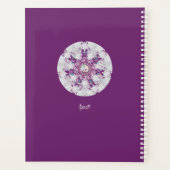 Kardinaal rode rozenkrans & sneeuwvlok planner (Achterkant)