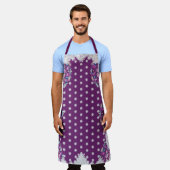 Kardinaal rode rozenkrans & sneeuwvlok schort (Gedragen)