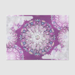 Kardinaal rode rozenkrans & sneeuwvlok tissuepapier