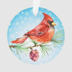 Kardinaal - Rode Vogel Versiering Ornament