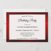 Kardinaal Rode Winter Foto Verjaardag Kaart (Achterkant)