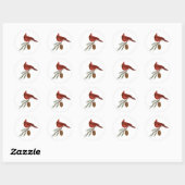 Kardinaal Ronde Sticker (Vel)