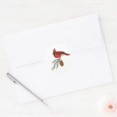 Kardinaal Ronde Sticker (Envelop)