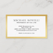 Kardinaal Rood Lederen Goud Label Executive (Achterkant)