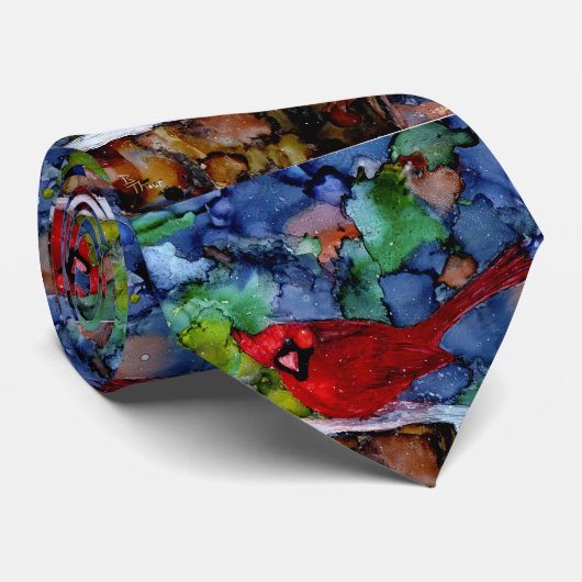 Kardinaal 's nachts stropdas (Opgerold)