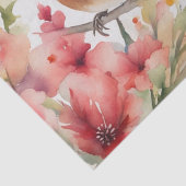 "Kardinaal Serenade: een bloemendecoupage van de W Tissuepapier (Detail)