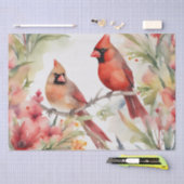 "Kardinaal Serenade: een bloemendecoupage van de W Tissuepapier (Craft)